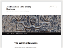 Tablet Screenshot of joepassmore.com